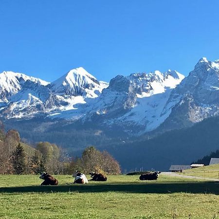 Bel Appartement Avec Vue Exceptionnelle Le Grand-Bornand Exterior foto