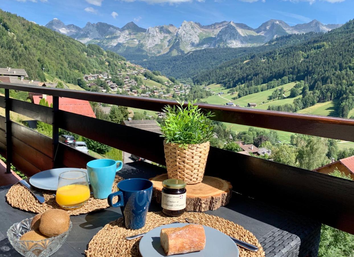 Bel Appartement Avec Vue Exceptionnelle Le Grand-Bornand Exterior foto